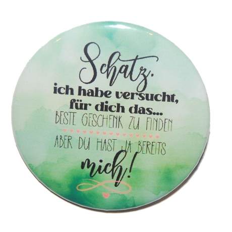 Liebesspruch Flaschenöffner 59 mm Metall Liebe