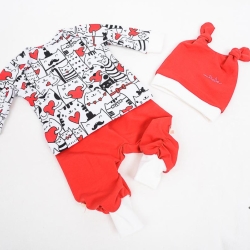 Set Pumphose Shirt Mütze