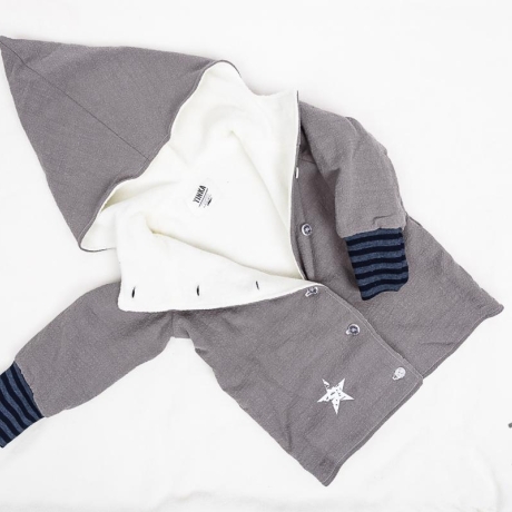 Jacke Mantel Leinen Gr. 98