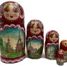 5-er Matroschka Kirchen, 18 cm, # DZ 406