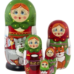 5-er Matroschka Sudaruschka, 15 cm, # DZ 424