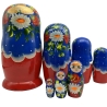7-er Matroschka blau-lila Erdbeeren, 21 cm, # DZ 437