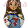 Stehaufpuppe Holz Beeren mit Glöckchen, 10 cm, bunt