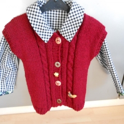 trachtige Kombination,Bluse und Weste