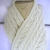 Strickschal★Juana★beige★mit Zopfmuster★handgestrickt