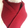 Herrenschal Strickschal in ROT handgestrickt von Hobbyhaus