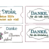 Stickdatei Schokohülle SET DANKE sagen 8 Motive