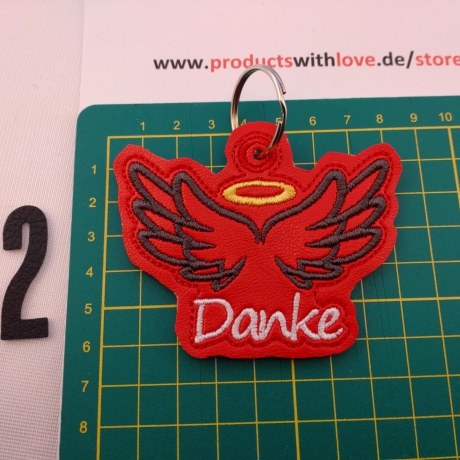 Engel Danke - Engel  Kunstleder Geschenk Liebhaber Deko