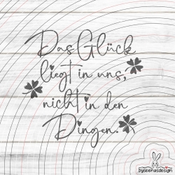 Das Glück Plotterdatei SVG DXF