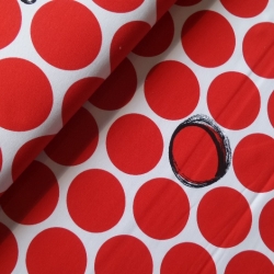 Daydreaming Punkte rot/weiß Biosweat Lillestoff Susalabim