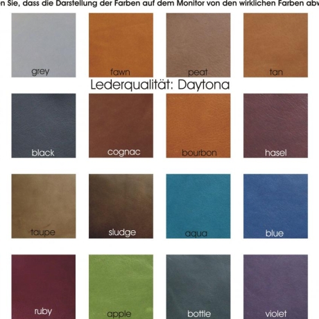 Schreibbuch DIN A 4 in Leder - 24 Farben ohne Namen
