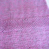Kuscheldecke Plaid in altrosa-grau handgestrickt von Hobbyhaus