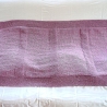 Kuscheldecke Plaid in altrosa-grau handgestrickt von Hobbyhaus