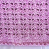Kuscheldecke Plaid in altrosa-weiss handgehäkelt von Hobbyhaus