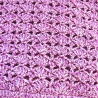 Kuscheldecke Plaid in altrosa-weiss handgehäkelt von Hobbyhaus
