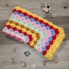 Babydecke, Granny-Square-Decke, Kuscheldecke, gehäkelte Decke