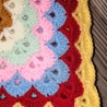 Babydecke, Granny-Square-Decke, Kuscheldecke, gehäkelte Decke