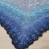 Dreiecktuch  Deep Blue Sea Handgestrickt