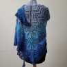 Dreiecktuch  Deep Blue Sea Handgestrickt