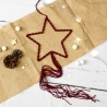 Makramee Stern Weihnachten | Boho Weihnachtsdeko zum Hängen