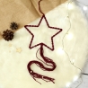 Makramee Stern Weihnachten | Boho Weihnachtsdeko zum Hängen