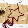 Makramee Stern Weihnachten | Boho Weihnachtsdeko zum Hängen