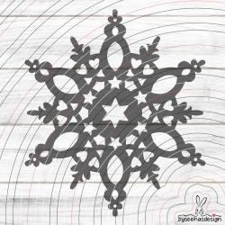 Deko Stern Plotterdatei SVG DXF 