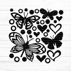 Deko Schmetterlinge 2 Plotterdatei SVG DXF FCM Deko Schmetterlinge 2 Plotterdatei SVG DXF FCM