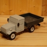 Deko-Lastwagen aus Holz, grau/anthrazit