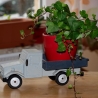 Deko-Lastwagen aus Holz, grau/anthrazit