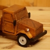 Deko-Lastwagen aus Holz, kastanie