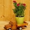 Deko-Lastwagen aus Holz, kastanie
