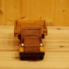 Deko-Lastwagen aus Holz, kastanie