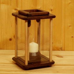 Dekolampe, Laterne, Windlicht, dunkelbraun Dekolampe, Laterne, Windlicht, dunkelbraun