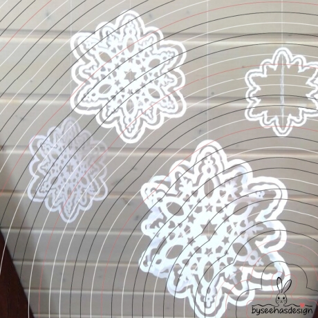 Deko Stern mit Rahmen Plotterdatei SVG DXF 