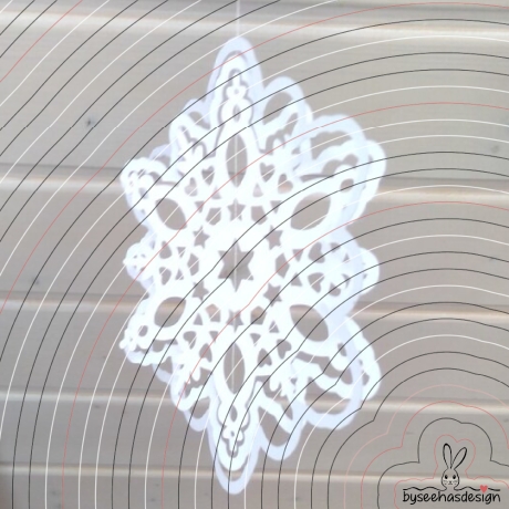 Deko Stern mit Rahmen Plotterdatei SVG DXF 