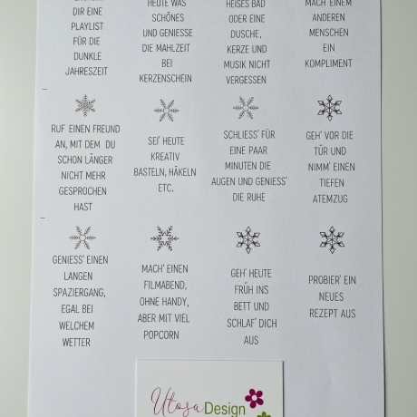 Der kleine Adventskalender * Advent * Geschenk