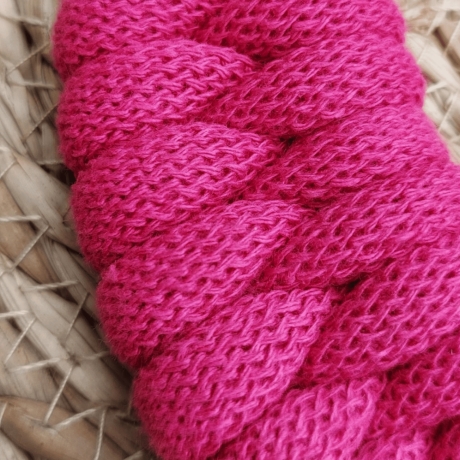 Statementkette pink Konten Skandi boho Baumwolle nachhaltig