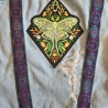 Handmade Jeansweste Gr.M Upcycling Fairy Festival Rave Psy Look 
