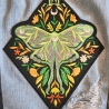 Handmade Jeansweste Gr.M Upcycling Fairy Festival Rave Psy Look 