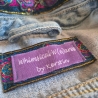 Handmade Jeansweste Gr.M Upcycling Fairy Festival Rave Psy Look 