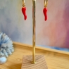 Handgemachte Chili Ohrringe – farbenfroher Sommer Schmuck
