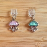 Schimmernde Quallen Charms für USB‑C, iPhone & Micro‑USB