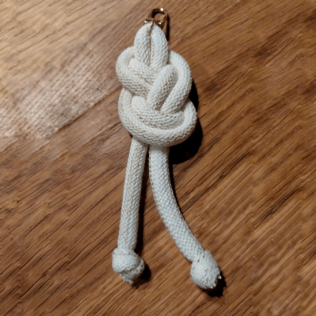 Anhänger Knoten MakrameeBaumwolle Maritim Gold nachhaltig