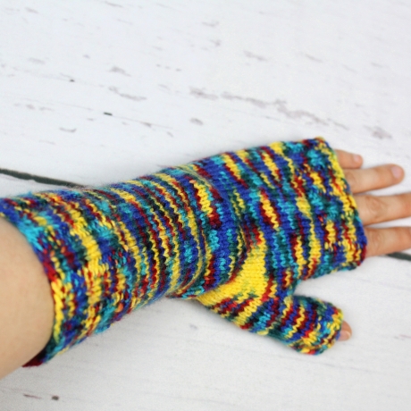 Gestrickte Armstulpen mit Daumenloch | Herbst | Winter