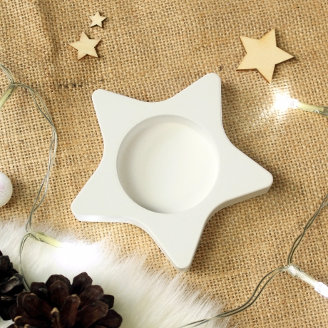 Stern Kerzenhalter für Teelichter | Weihnachten | Geschenkidee