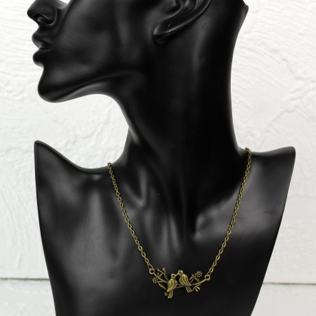 Turteltauben • Halskette bronze | Halsschmuck | Kette | Vogel