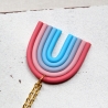 Regenbogen • Halskette Polymer Clay | Halsschmuck | Kette