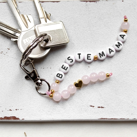 Beste Mama • Schlüsselanhänger | Perlen | Muttertag