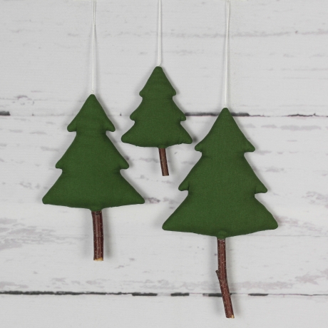 3er Set Tannenbäume zum Aufhängen ~ Weihnachtsdekoration | Deko